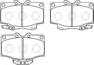 HSB Gold HP9121 - Bremsbelagsatz, Scheibenbremse alexcarstop-ersatzteile.com