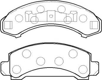 HSB Gold HP9865 - Bremsbelagsatz, Scheibenbremse alexcarstop-ersatzteile.com