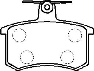 HSB Gold HP9326 - Bremsbelagsatz, Scheibenbremse alexcarstop-ersatzteile.com