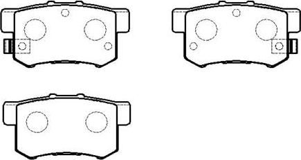 Japanparts PP-405 - Bremsbelagsatz, Scheibenbremse alexcarstop-ersatzteile.com