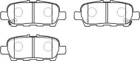 HSB Gold HP9794 - Bremsbelagsatz, Scheibenbremse alexcarstop-ersatzteile.com