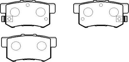 HSB Gold HP5062 - Bremsbelagsatz, Scheibenbremse alexcarstop-ersatzteile.com