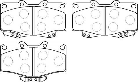 HSB Gold HP5036 - Bremsbelagsatz, Scheibenbremse alexcarstop-ersatzteile.com