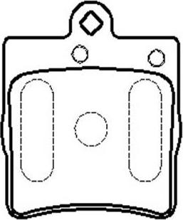 HSB Gold HP5192 - Bremsbelagsatz, Scheibenbremse alexcarstop-ersatzteile.com