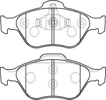 INTERBRAKE PD3048 - Bremsbelagsatz, Scheibenbremse alexcarstop-ersatzteile.com