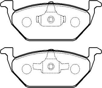 HSB Gold HP5168 - Bremsbelagsatz, Scheibenbremse alexcarstop-ersatzteile.com