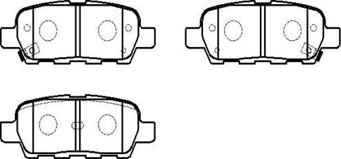 HSB Gold HP5162 - Bremsbelagsatz, Scheibenbremse alexcarstop-ersatzteile.com