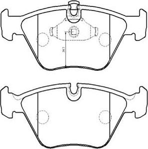 HSB Gold HP5185 - Bremsbelagsatz, Scheibenbremse alexcarstop-ersatzteile.com