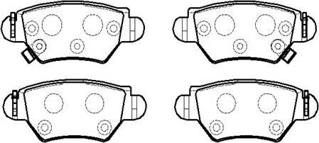 HSB Gold HP5136 - Bremsbelagsatz, Scheibenbremse alexcarstop-ersatzteile.com