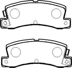 HSB Gold HP5121 - Bremsbelagsatz, Scheibenbremse alexcarstop-ersatzteile.com