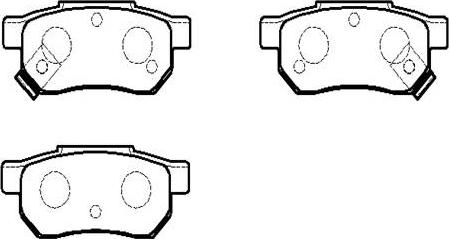 HSB Gold HP5123 - Bremsbelagsatz, Scheibenbremse alexcarstop-ersatzteile.com