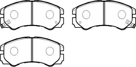 HSB Gold HP5218 - Bremsbelagsatz, Scheibenbremse alexcarstop-ersatzteile.com