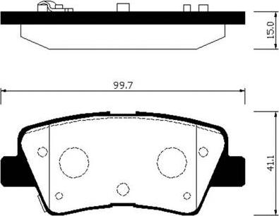 Key Parts KBP2370 - Bremsbelagsatz, Scheibenbremse alexcarstop-ersatzteile.com