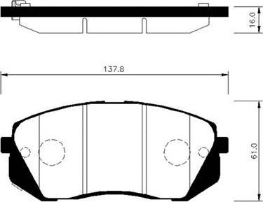 HSB Gold HP0048 - Bremsbelagsatz, Scheibenbremse alexcarstop-ersatzteile.com