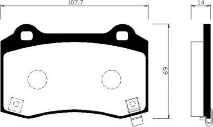 HSB Gold HP0051 - Bremsbelagsatz, Scheibenbremse alexcarstop-ersatzteile.com