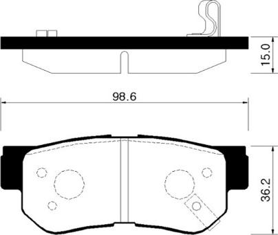 4U Autoparts 37567HY - Bremsbelagsatz, Scheibenbremse alexcarstop-ersatzteile.com