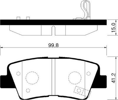 Aisin BPHY-2008 - Bremsbelagsatz, Scheibenbremse alexcarstop-ersatzteile.com