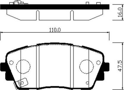 HSB Gold HP1047 - Bremsbelagsatz, Scheibenbremse alexcarstop-ersatzteile.com