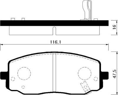 Textar 427501 - Bremsbelagsatz, Scheibenbremse alexcarstop-ersatzteile.com