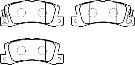 HSB Gold HP8467 - Bremsbelagsatz, Scheibenbremse alexcarstop-ersatzteile.com