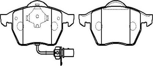 HSB Gold HP8539 - Bremsbelagsatz, Scheibenbremse alexcarstop-ersatzteile.com