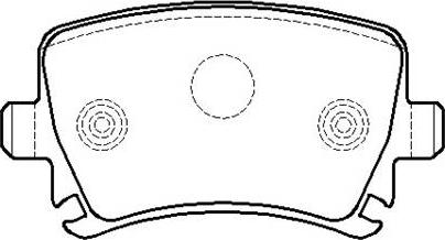 HSB Gold HP8007 - Bremsbelagsatz, Scheibenbremse alexcarstop-ersatzteile.com