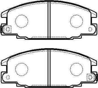 HSB Gold HP8195 - Bremsbelagsatz, Scheibenbremse alexcarstop-ersatzteile.com