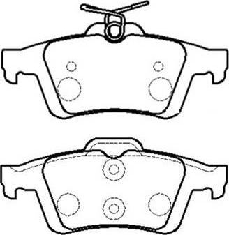 BENDIX BPD1094 - Bremsbelagsatz, Scheibenbremse alexcarstop-ersatzteile.com