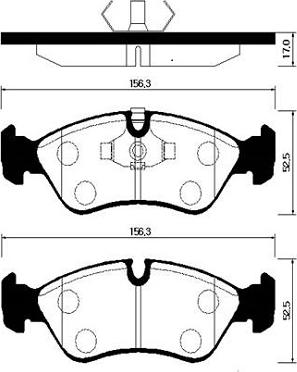 HSB Gold HP2004 - Bremsbelagsatz, Scheibenbremse alexcarstop-ersatzteile.com