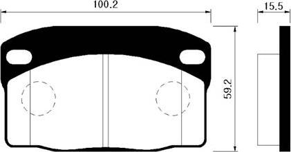 HSB Gold HP2003 - Bremsbelagsatz, Scheibenbremse alexcarstop-ersatzteile.com