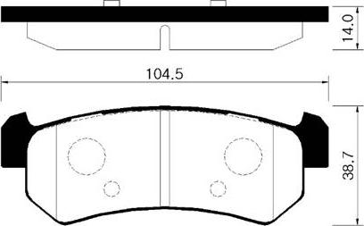 DJ Parts BP1172 - Bremsbelagsatz, Scheibenbremse alexcarstop-ersatzteile.com