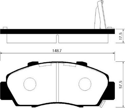 Pemebla JAPPA-432AF - Bremsbelagsatz, Scheibenbremse alexcarstop-ersatzteile.com