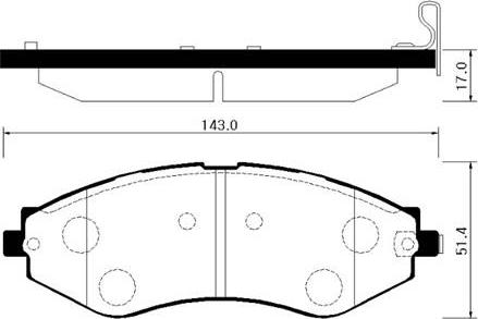 Remsa 64512 - Bremsbelagsatz, Scheibenbremse alexcarstop-ersatzteile.com