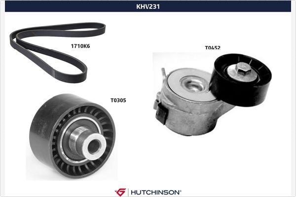 Hutchinson KHV 231 - Keilrippenriemensatz alexcarstop-ersatzteile.com