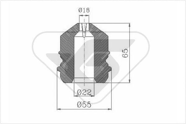 Hutchinson KP090 - Staubschutzsatz, Stoßdämpfer alexcarstop-ersatzteile.com