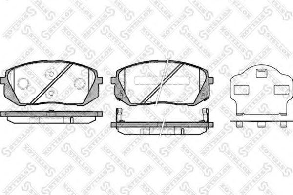 Hyundai 58101-2YA50 - Bremsbelagsatz, Scheibenbremse alexcarstop-ersatzteile.com