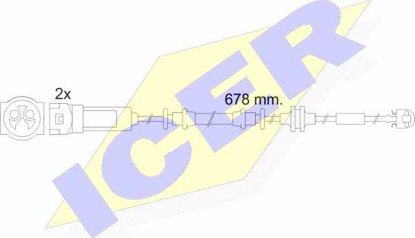 Icer 610452 E C - Warnkontakt, Bremsbelagverschleiß alexcarstop-ersatzteile.com