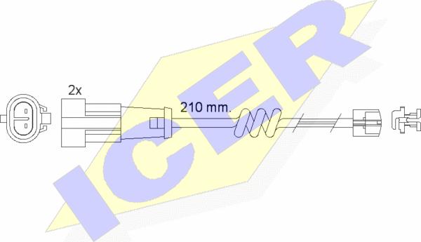 Icer 610471 E C - Warnkontakt, Bremsbelagverschleiß alexcarstop-ersatzteile.com