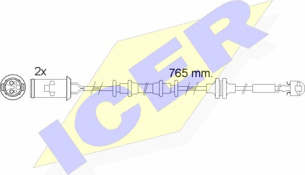 Icer 610535 E C - Warnkontakt, Bremsbelagverschleiß alexcarstop-ersatzteile.com