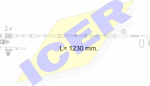 Icer 610616 E C - Warnkontakt, Bremsbelagverschleiß alexcarstop-ersatzteile.com