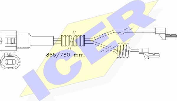 Icer 610098 E C - Warnkontakt, Bremsbelagverschleiß alexcarstop-ersatzteile.com