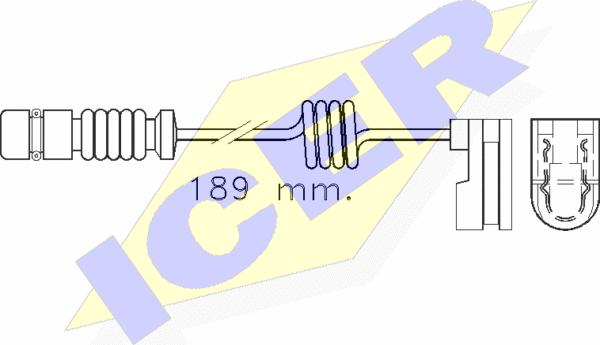 Icer 610377 E C - Warnkontakt, Bremsbelagverschleiß alexcarstop-ersatzteile.com