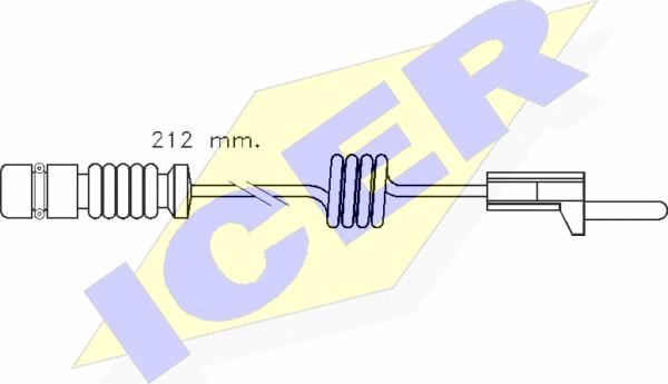 Icer 610259 E C - Warnkontakt, Bremsbelagverschleiß alexcarstop-ersatzteile.com