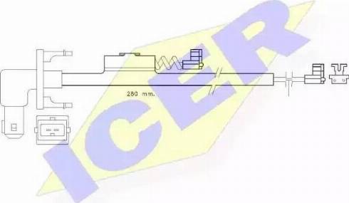 Icer 610288 C - Warnkontakt, Bremsbelagverschleiß alexcarstop-ersatzteile.com