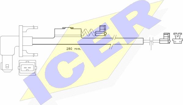 Icer 610288 E C - Warnkontakt, Bremsbelagverschleiß alexcarstop-ersatzteile.com