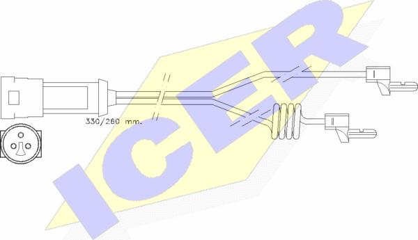 Icer 610234 E C - Warnkontakt, Bremsbelagverschleiß alexcarstop-ersatzteile.com