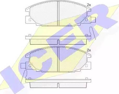 Icer 140853 - Bremsbelagsatz, Scheibenbremse alexcarstop-ersatzteile.com