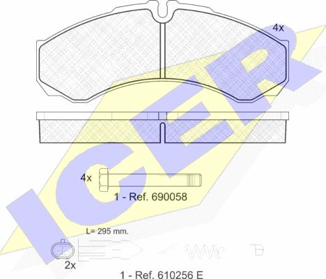 Icer 141208-200 - Bremsbelagsatz, Scheibenbremse alexcarstop-ersatzteile.com