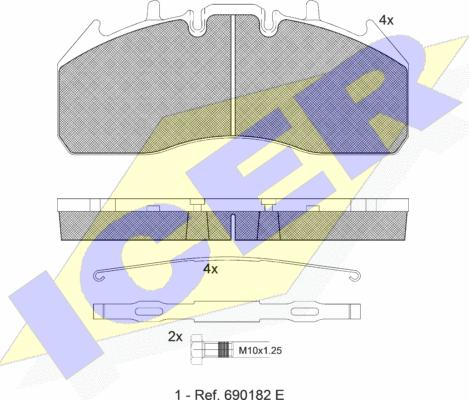 Icer 151831-066 - Bremsbelagsatz, Scheibenbremse alexcarstop-ersatzteile.com