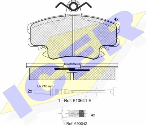 Icer 180993-700 - Bremsbelagsatz, Scheibenbremse alexcarstop-ersatzteile.com